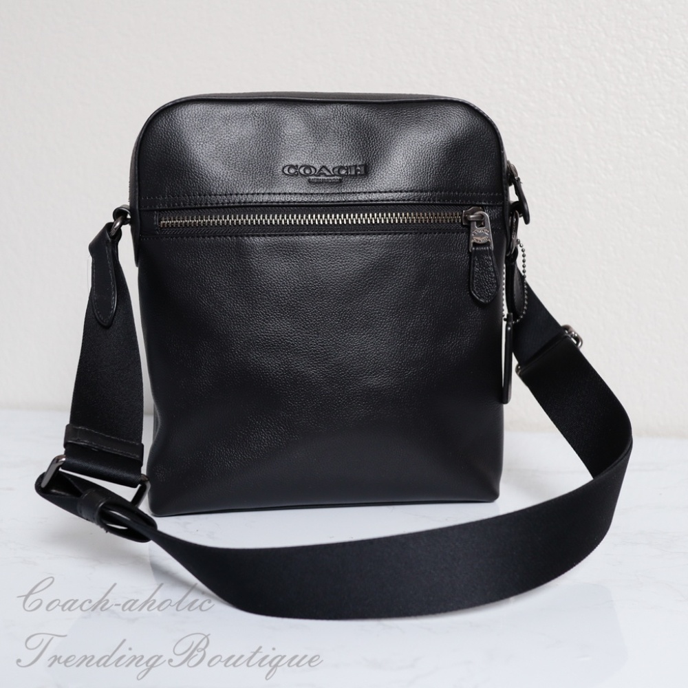 NWT Coach Houston Flight Bag Leather Crossbody - Picture 3 of 8